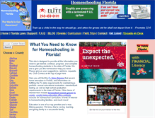 Tablet Screenshot of homeschoolingflorida.com